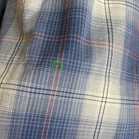 Southern Tide Shirt Mens M Plaid Coastal Passage Blue Long Sleeve Button Down - Picture 9 of 10